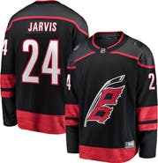 FANATICS Men's Fanatics Seth Jarvis Black Carolina Hurricanes Home Breakaway Jersey