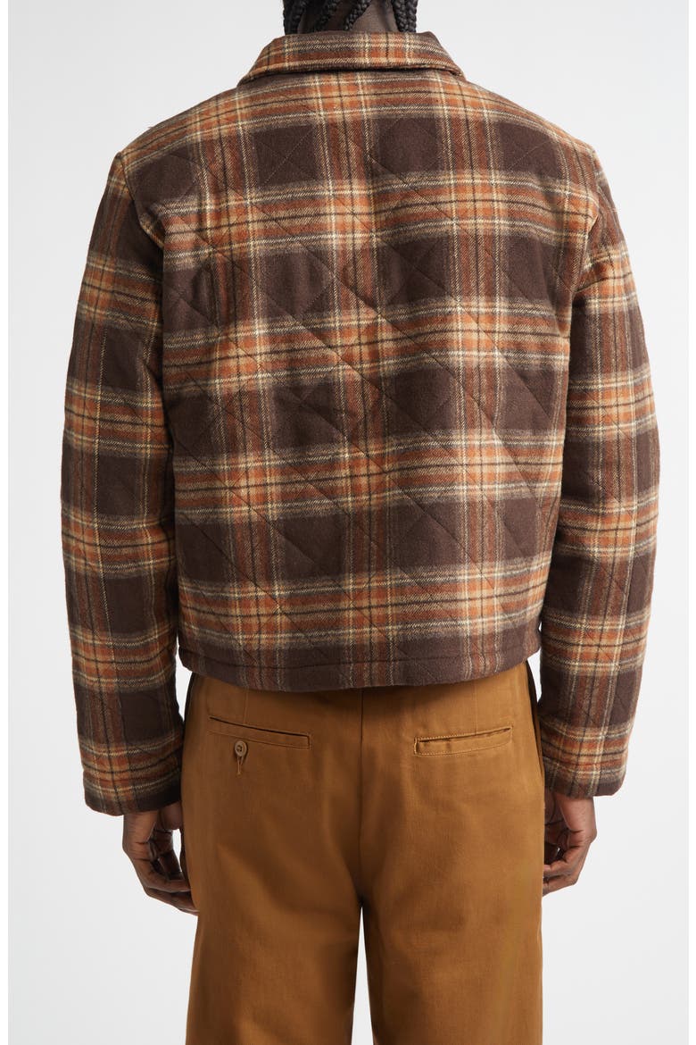 Phil Plaid Quilted Jacket, Alternate, color, BROWN CHECK