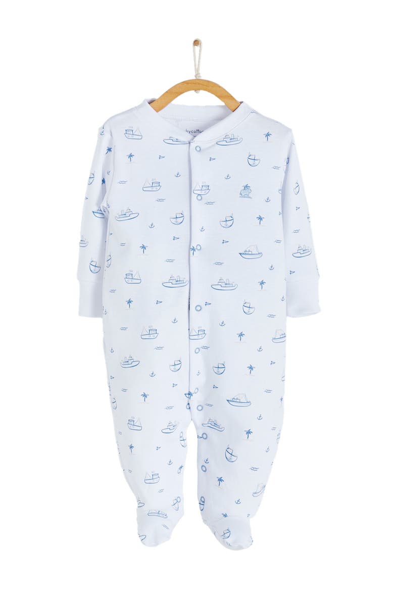 Babycottons Oceania Footie Pajama for Infant, Main, color, Full Print
