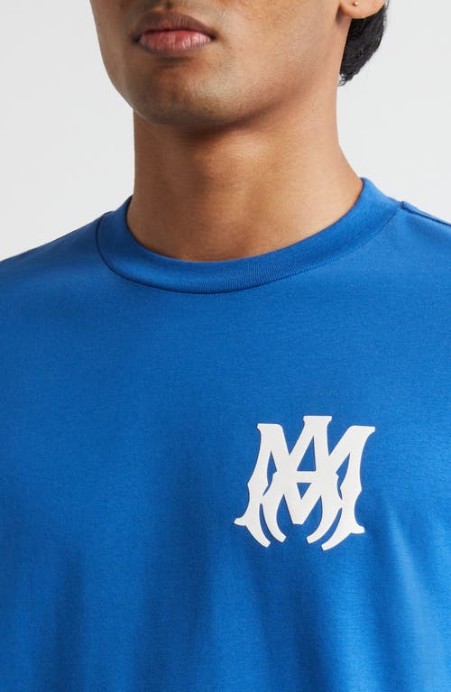 Amiri Ma Core Logo Garphic T-shirt In Blue