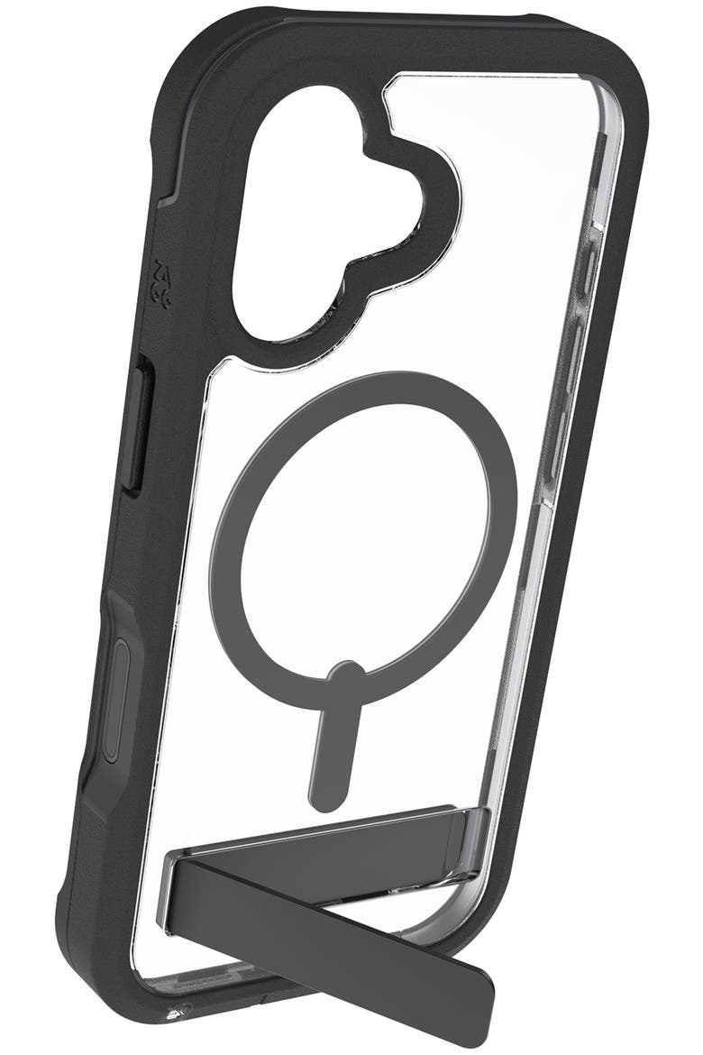 Rainier Snap MagSafe Case with Kickstand for Apple iPhone 17, Alternate, color, Black