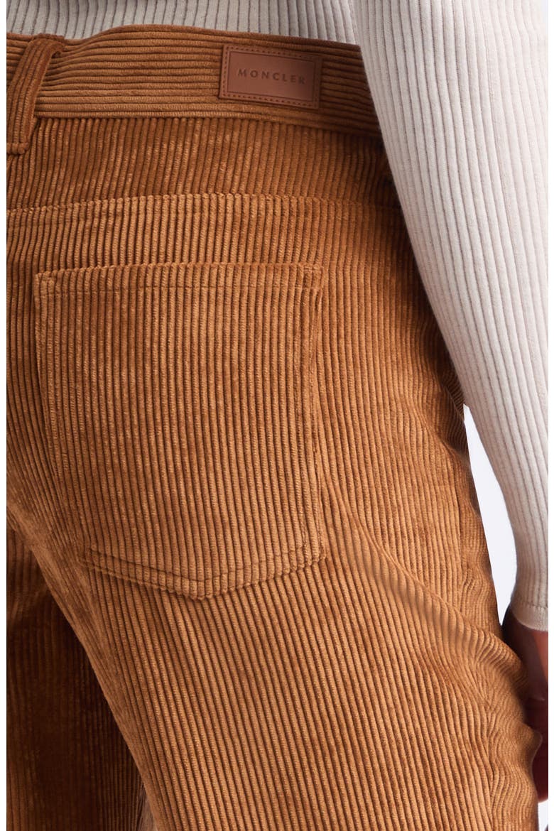 Corduroy Flare Leg Pants, Alternate, color, BROWN