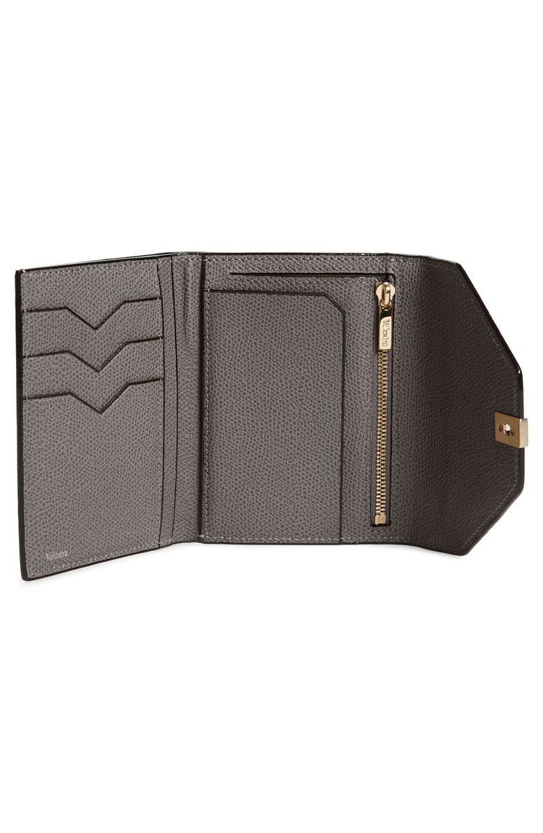 Valextra Iside Leather Trifold Wallet, Alternate, color, 