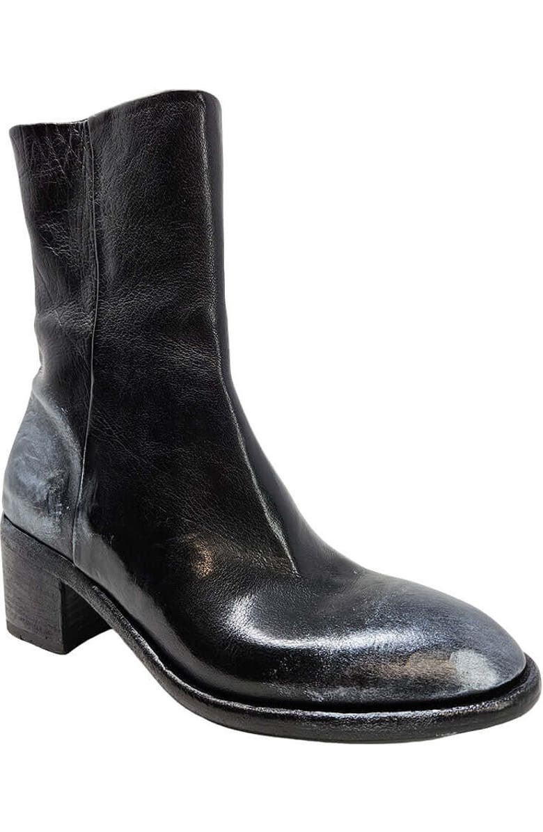 Madison Maison Hand Rubbed Metallic Ankle Boot, Alternate, color, Black