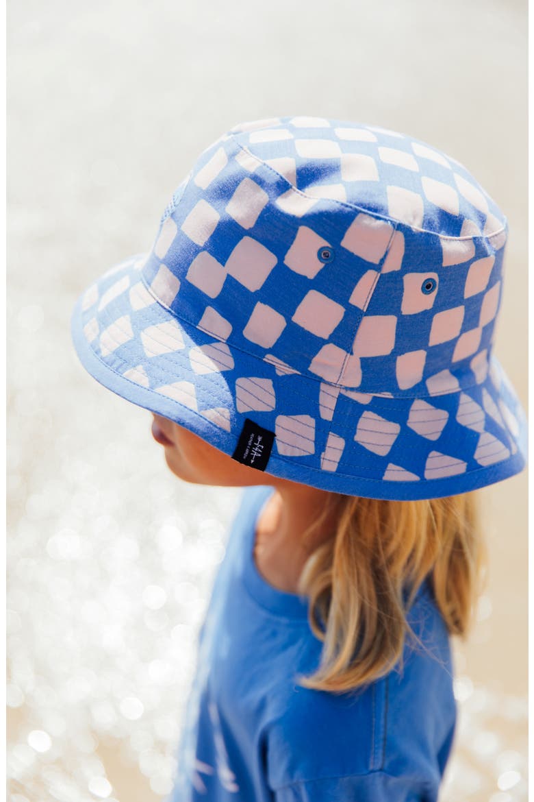 Kids' Reversible Bucket Hat, Alternate, color, MARINA BLUE