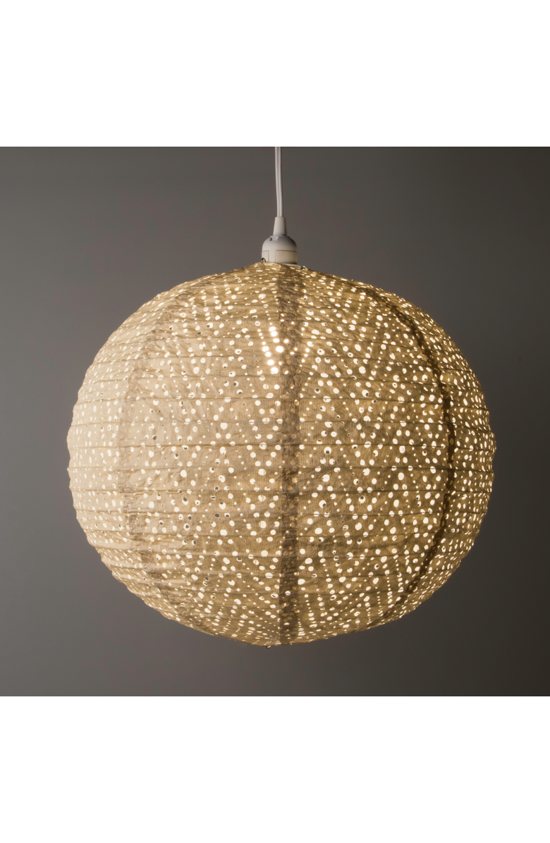 Allsop Home & Garden Soji Stella Nova Chevron - Indoor / Outdoor Pendant Lamp, Alternate, color, Pearl