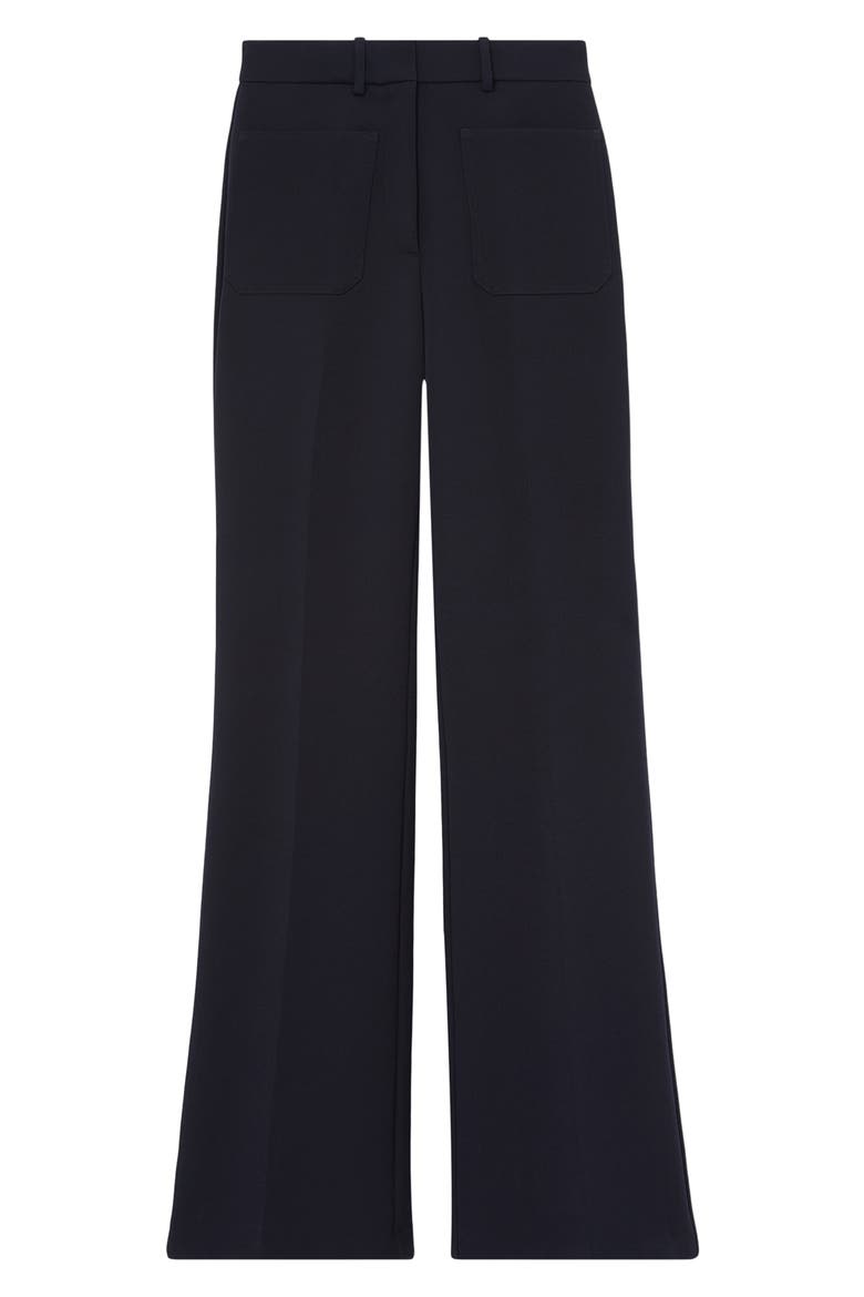 Priya High Waist Flare Leg Pants, Alternate, color, NAVY