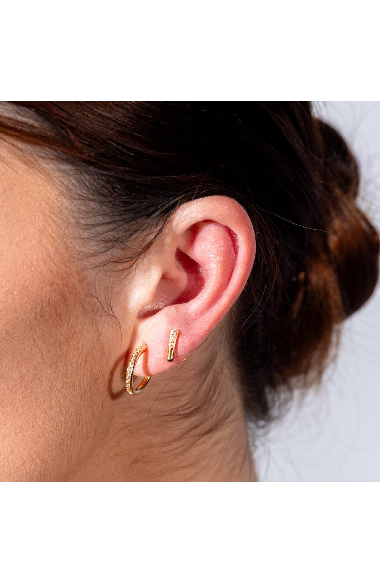 Lucy Quartermaine Skinny Drip Mini Studs, Alternate, color, Gold