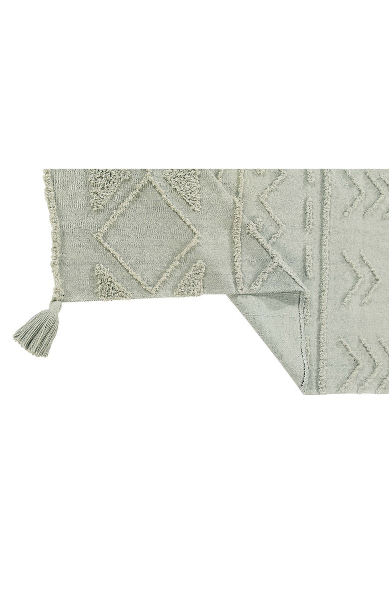 Lorena Canals Tribu Washable Cotton Blend Rug, Alternate, color, Olive