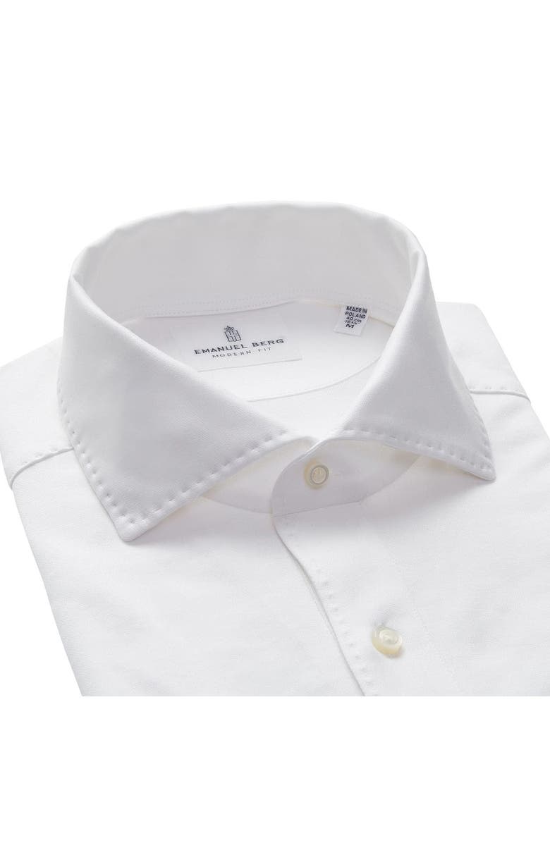 Emanuel Berg Textured Luxe Polo, Alternate, color, White