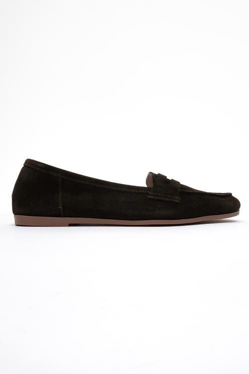 Forever & Always Shoes Dorothy Leather Loafer In Green