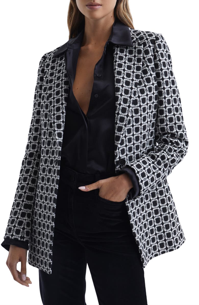 Reiss Bianca Cotton Blend Blazer, Main, color, 