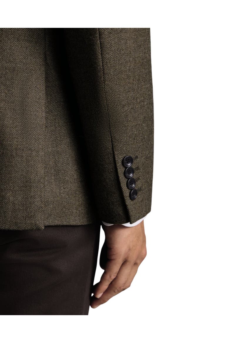 Wool Texture Slim Fit Jacket, Alternate, color, Stone
