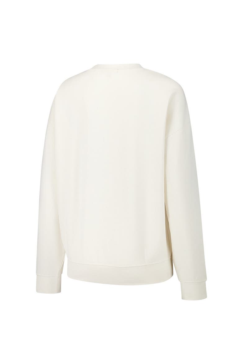 Women's Mitchell & Ness Cream Dallas Cowboys Lightweight 3.0 Logo Pullover Sweatshirt, Alternate, color, Cream