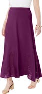 Roaman's Ultrasmooth® Fabric Lace Maxi Skirt