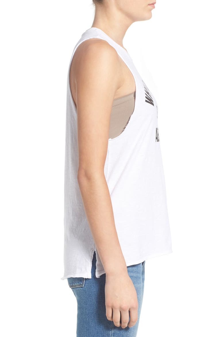 Project Social T 'Blog About It' Graphic Tank, Alternate, color, WHITE