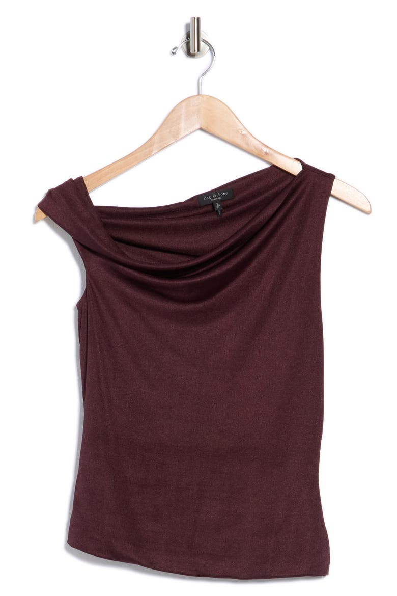 Agnes Off the Shoulder Top, Alternate, color, CHOCOLATE BROWN