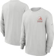 Nike Men's Nike Gray Cleveland Browns Essential Heavy Max90 Long Sleeve T-Shirt