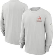 Nike Men's Nike Gray Cleveland Browns Essential Heavy Max90 Long Sleeve T-Shirt