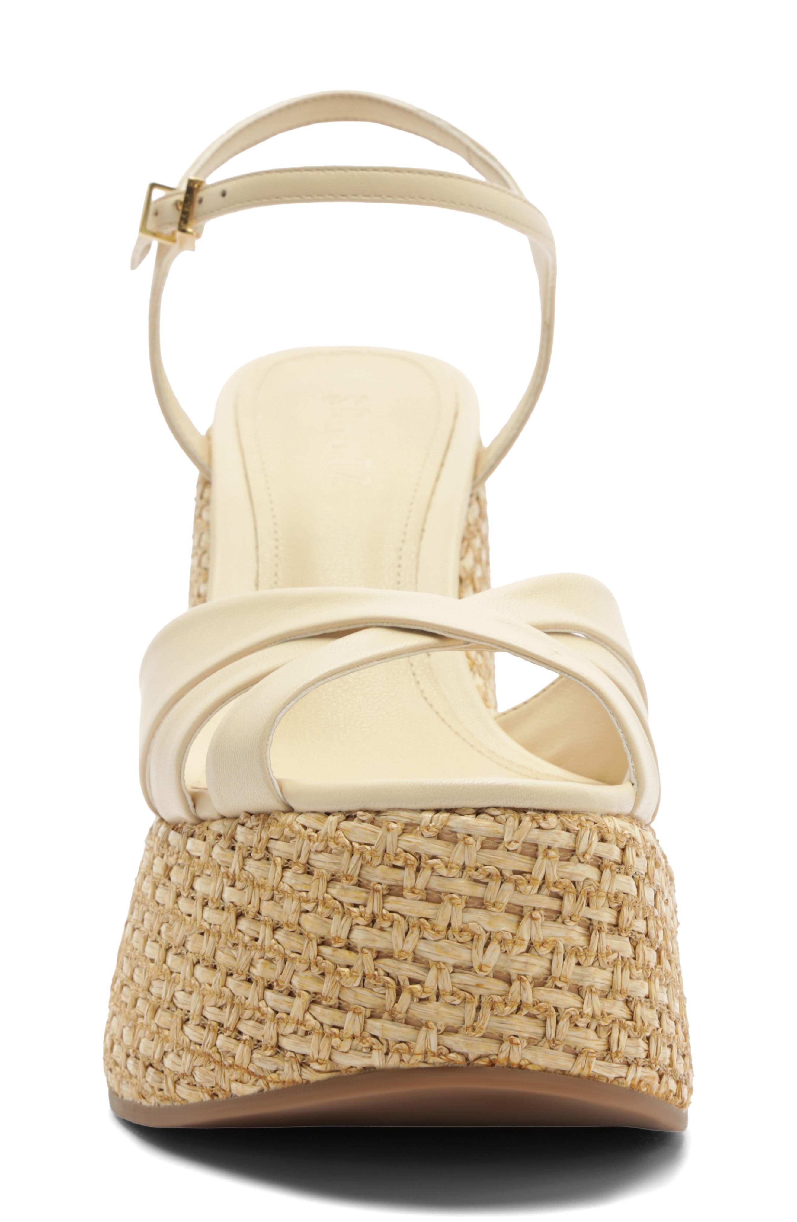 Keefa Platform Wedge Ankle Strap Sandal, Alternate, color, EGG SHELL