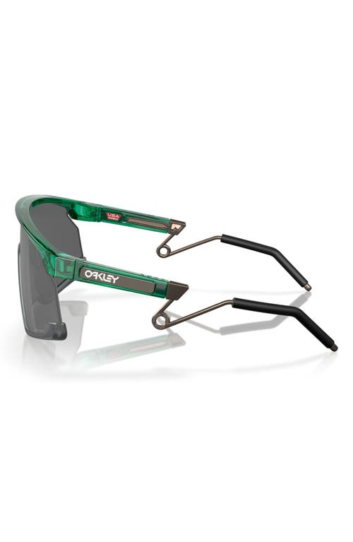 Oakley Bxtr 39mm Polarized Rectangular Sunglasses In Black
