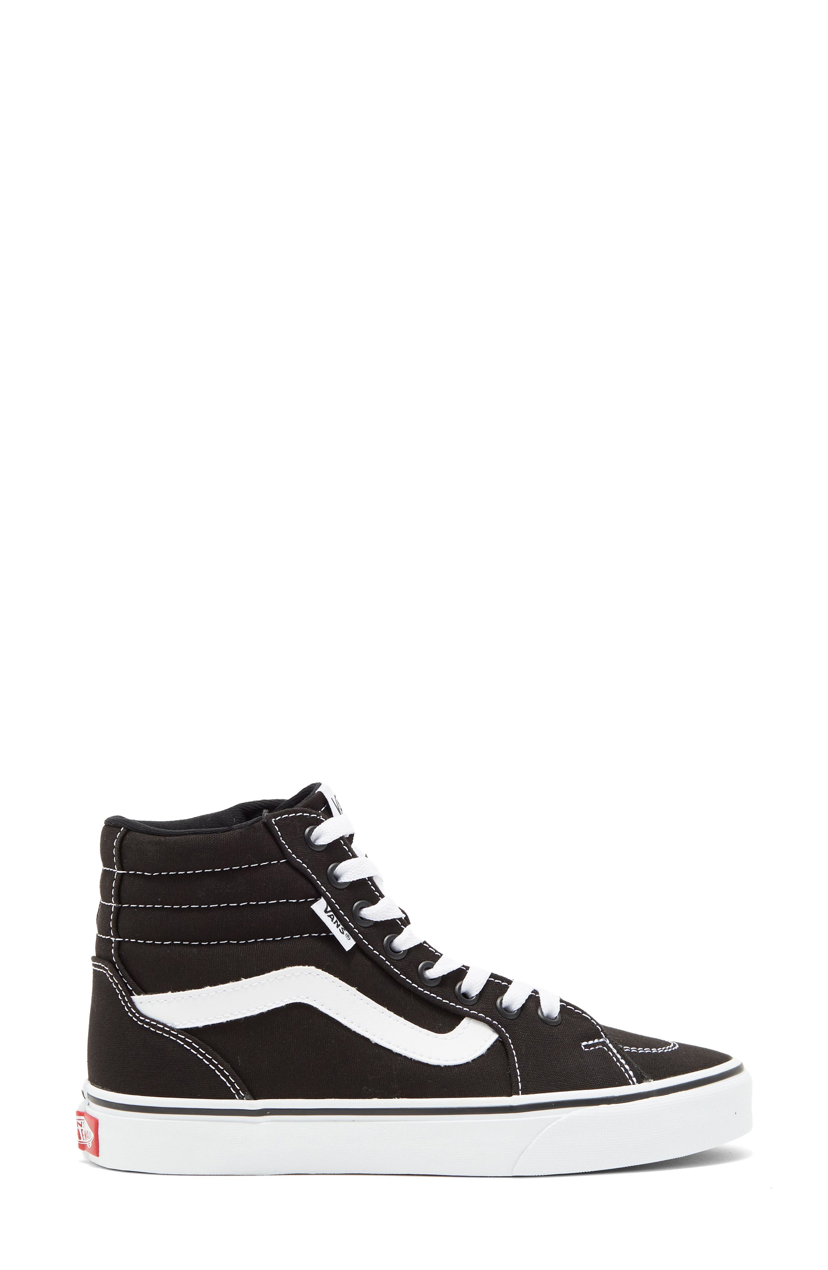 Vans Gender Inclusive Filmore Hi Top Sneaker, Alternate, color, Canvas Black/White