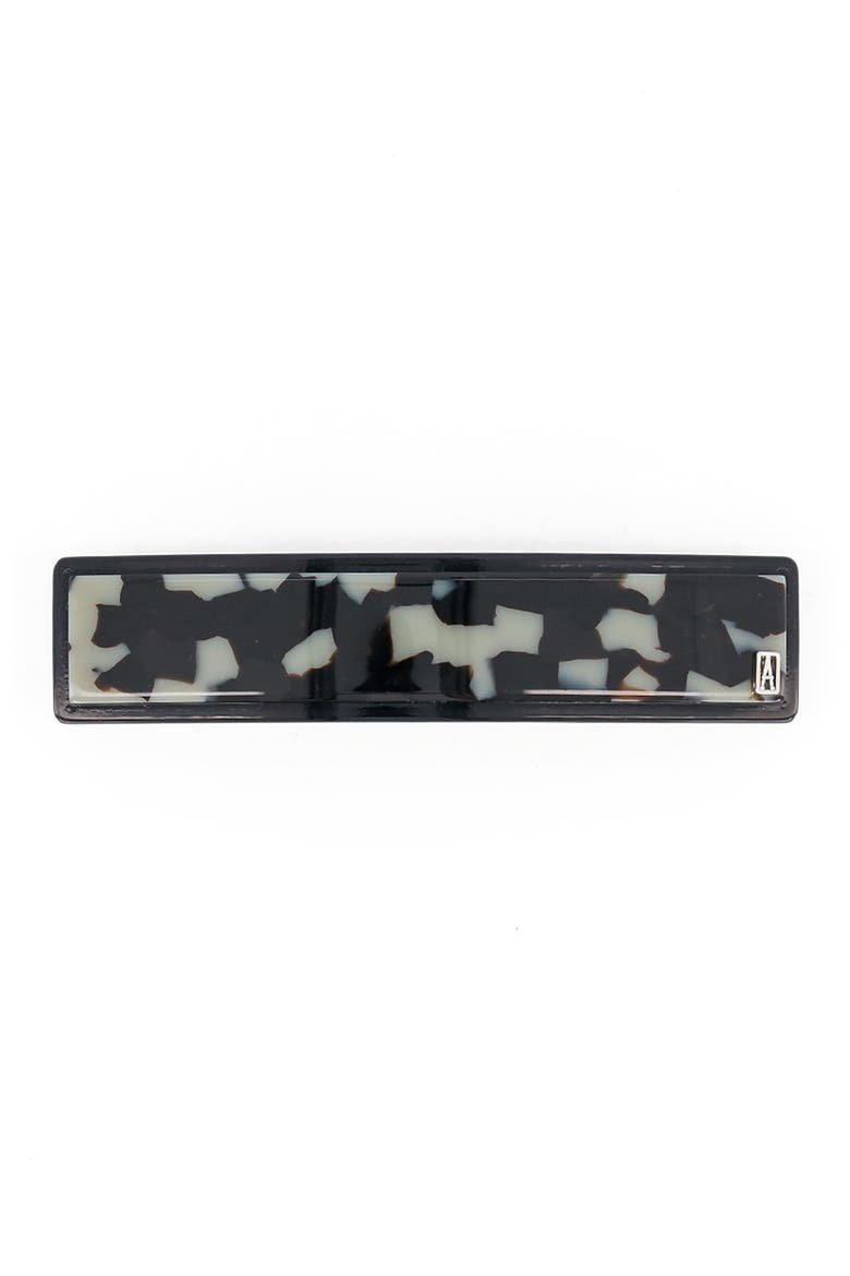 Vincenne acetate hair barette, Alternate, color, grey
