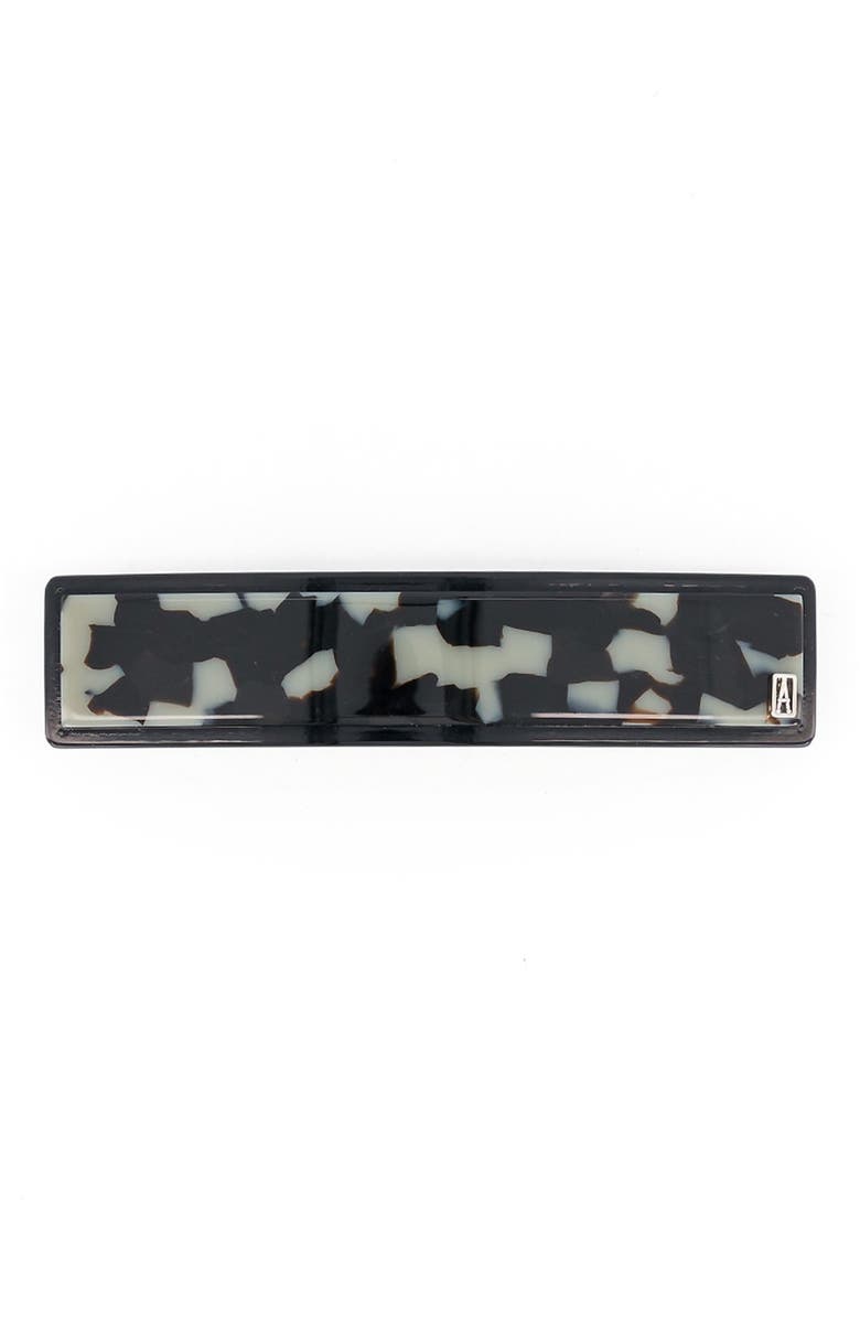 Alexandre de Paris Vincenne acetate hair barette, Alternate, color, Grey