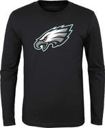 Outerstuff Youth Black Philadelphia Eagles Primary Logo Long Sleeve T-Shirt