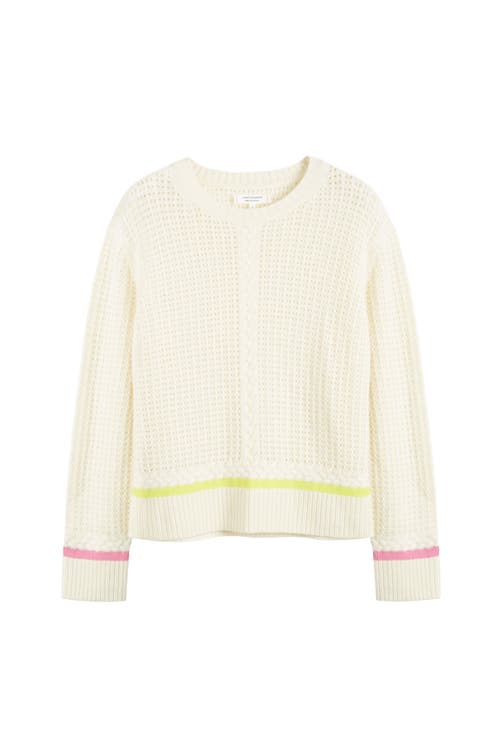 Chinti & Parker Cream Wool-cashmere Penzance Sweater In Cream/multi