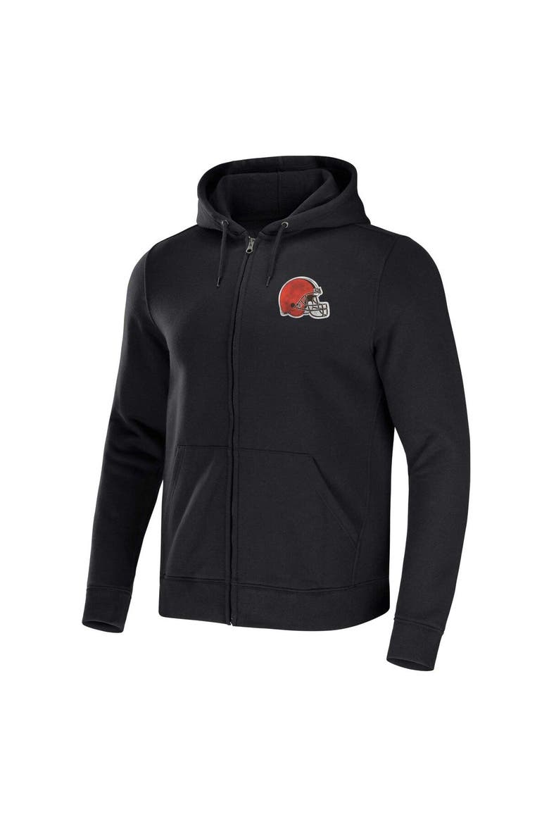 Men's NFL x Darius Rucker Collection by Fanatics Black Cleveland Browns Rocker Full-Zip Hoodie, Alternate, color, Black