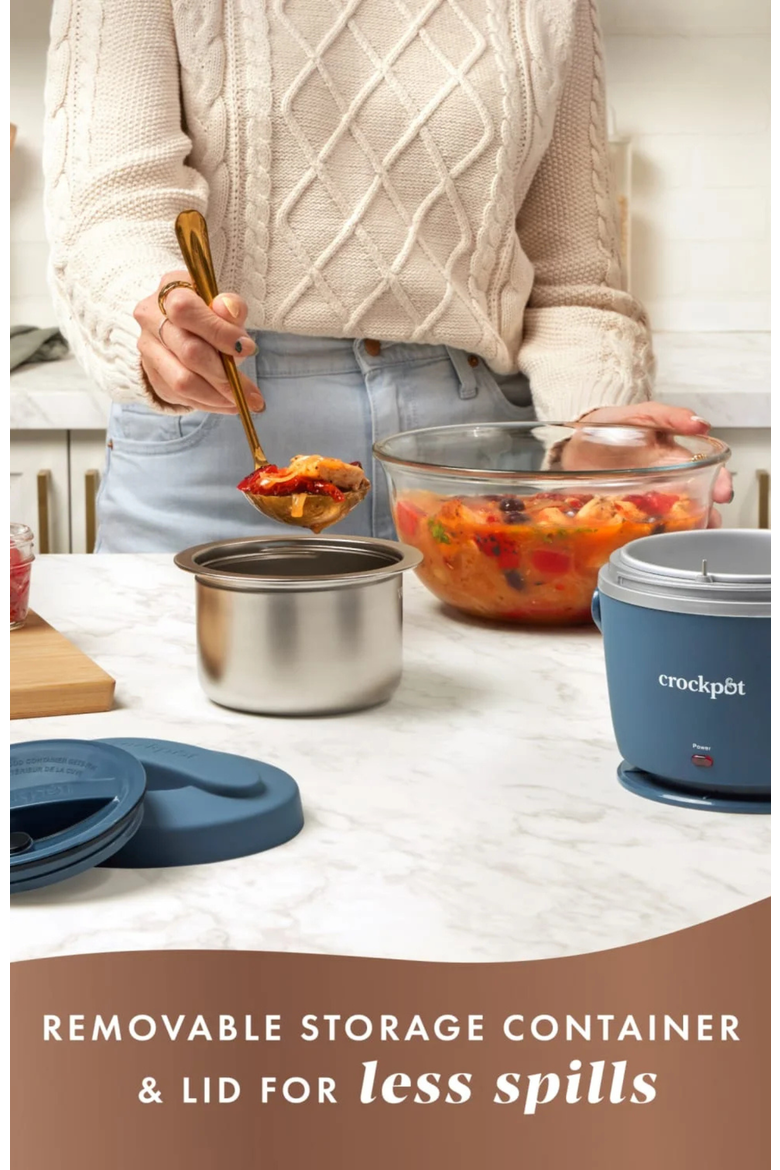Lunch Crock Food Warmer, Alternate, color, Faded Blue