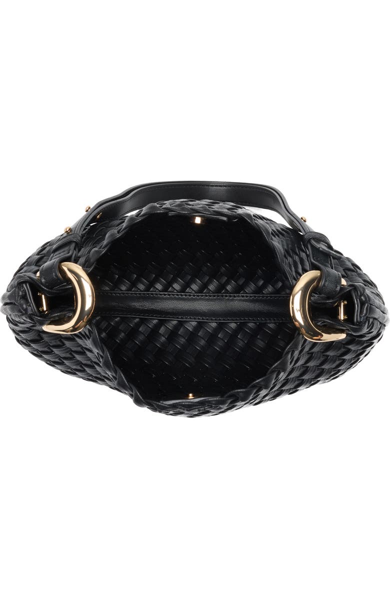 URBAN EXPRESSIONS HANDBAGS Woven Hobo Shoulder Bag, Alternate, color, Black