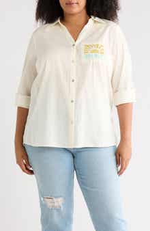 Postcard Tunic Button-Up Shirt