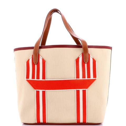 Pursangle Tote Canvas with Leather