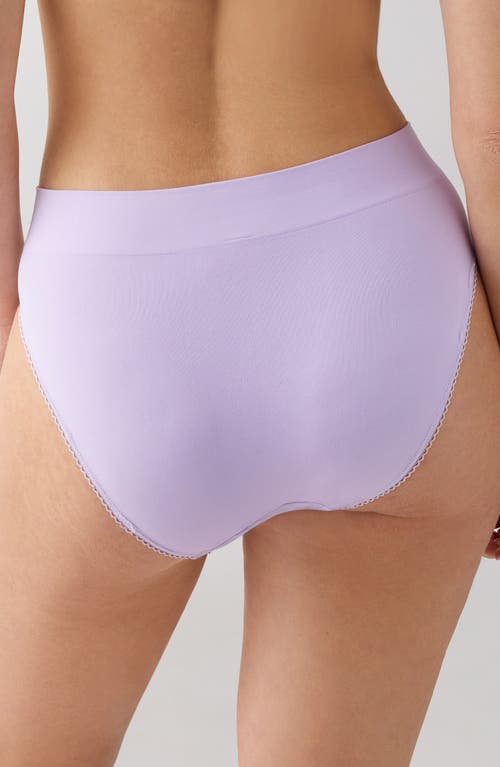 Wacoal Feeling Flexible High Cut Briefs In Purple