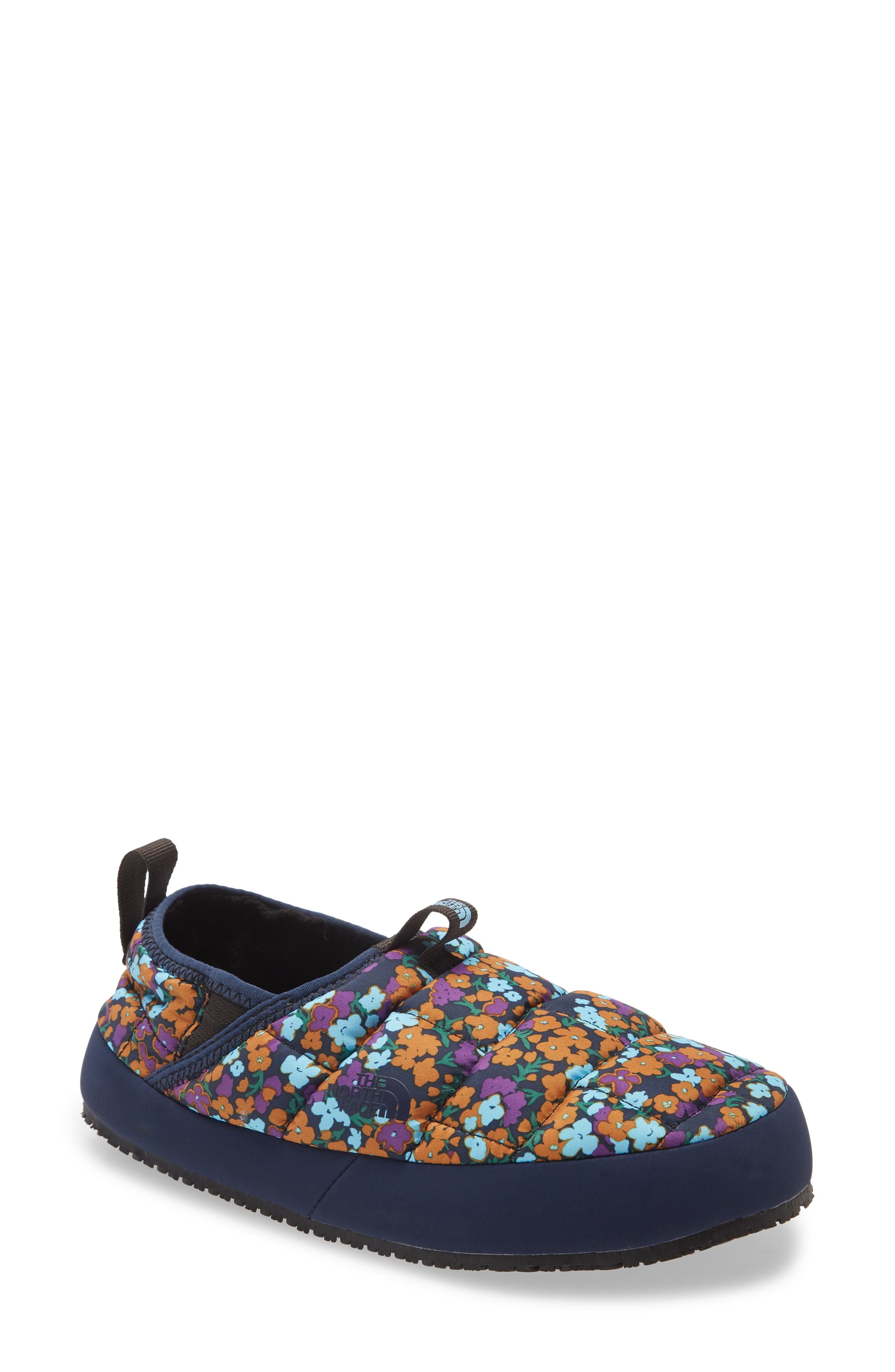 Thermal Tent Mule II Water Resistant Slipper, Main, color, NAVY WILD FLOWERS/ NAVY