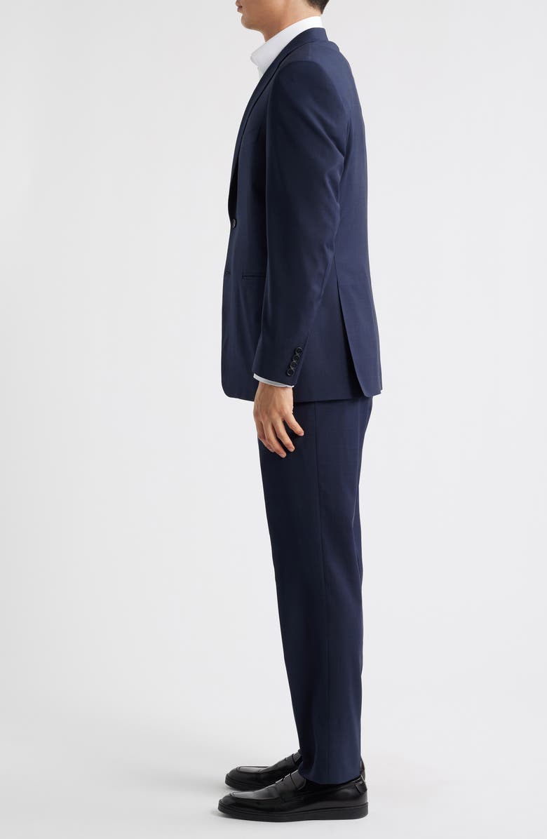 Canali Siena Regular Fit Navy Glen Check Suit, Alternate, color, Navy