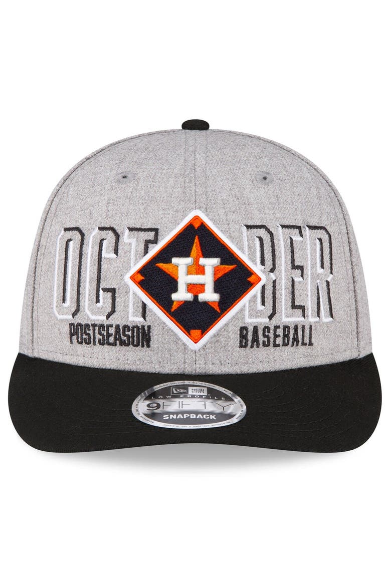 Men's New Era  Gray Houston Astros 2023 Division Series Winner Locker Room Low Profile 9FIFTY Snapback Hat, Alternate, color, Gray