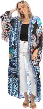 SAACHI Paisley Longline Ruana