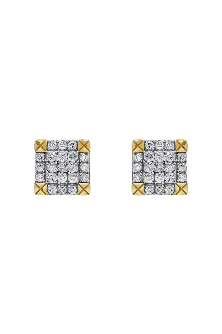 Diamond Trunk 14K Yellow Gold Diamond Stud Earrings - 0.75ct., Alternate, color, 14K Yellow Gold