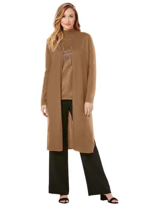 Carefree Cashmere Duster Sweater