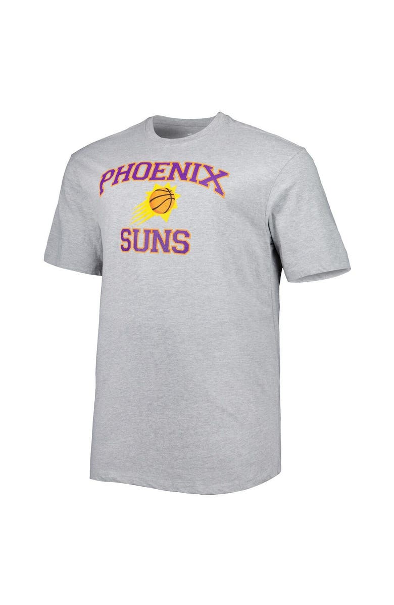 PROFILE Men's Heathered Gray Phoenix Suns Big & Tall Heart & Soul T-Shirt, Alternate, color, Heather Gray
