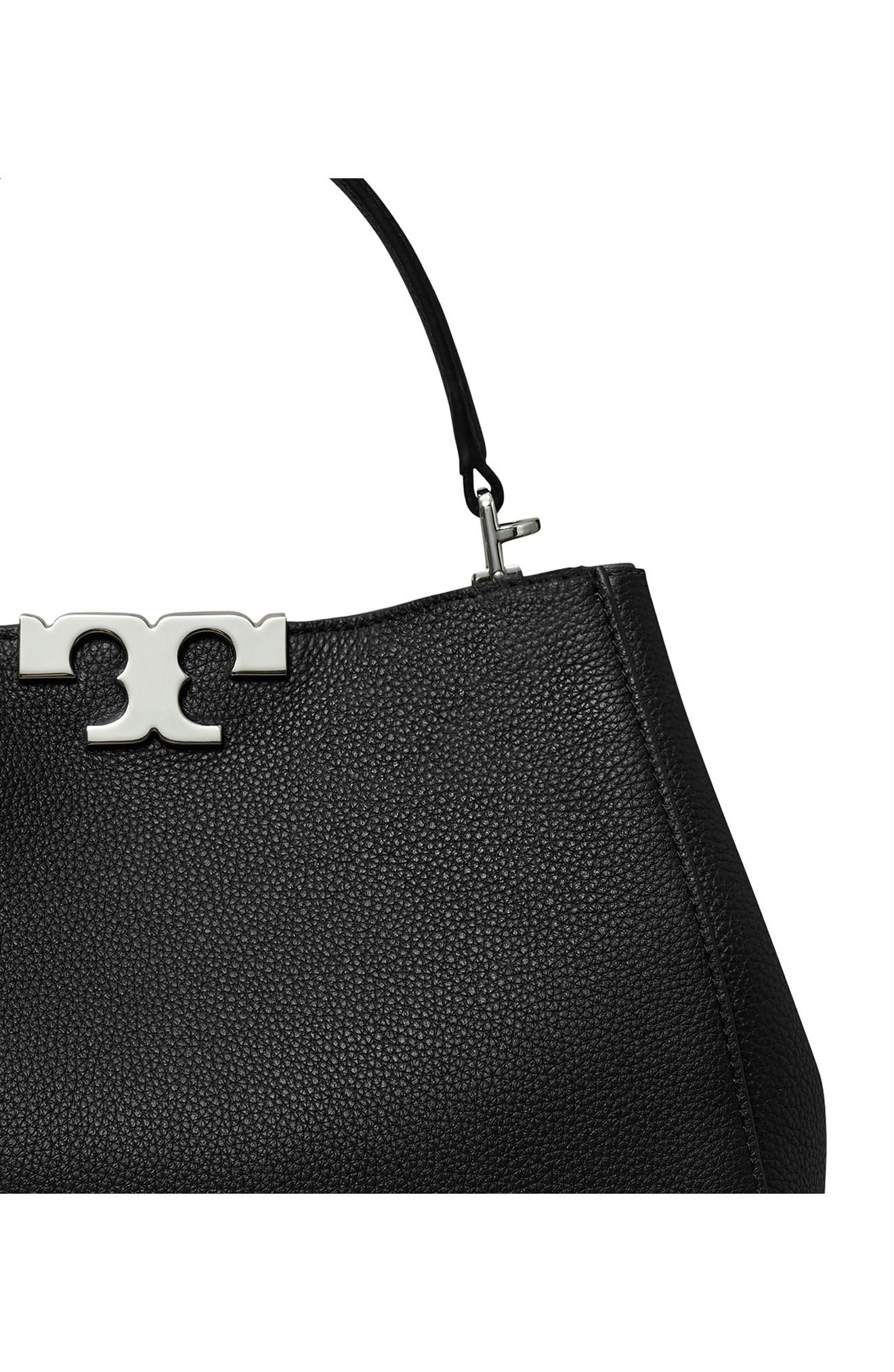 Tory Burch Medium Eleanor Satchel, Alternate, color, Black