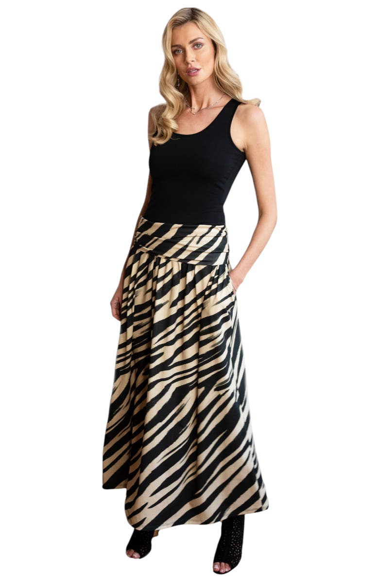 HotSquash London Clothing Roll Top Maxi Skirt, Alternate, color, 