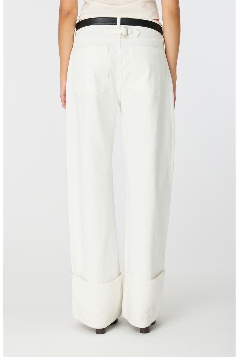 Ida Selvedge Seamed Wide Leg Jeans, Alternate, color, CLOUD
