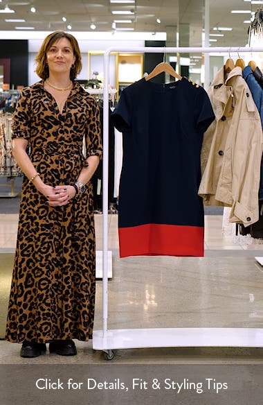 Lauren Ralph Lauren ★【クレープ ドレス】Stretch Crepe Dress Belted Crepe Dress