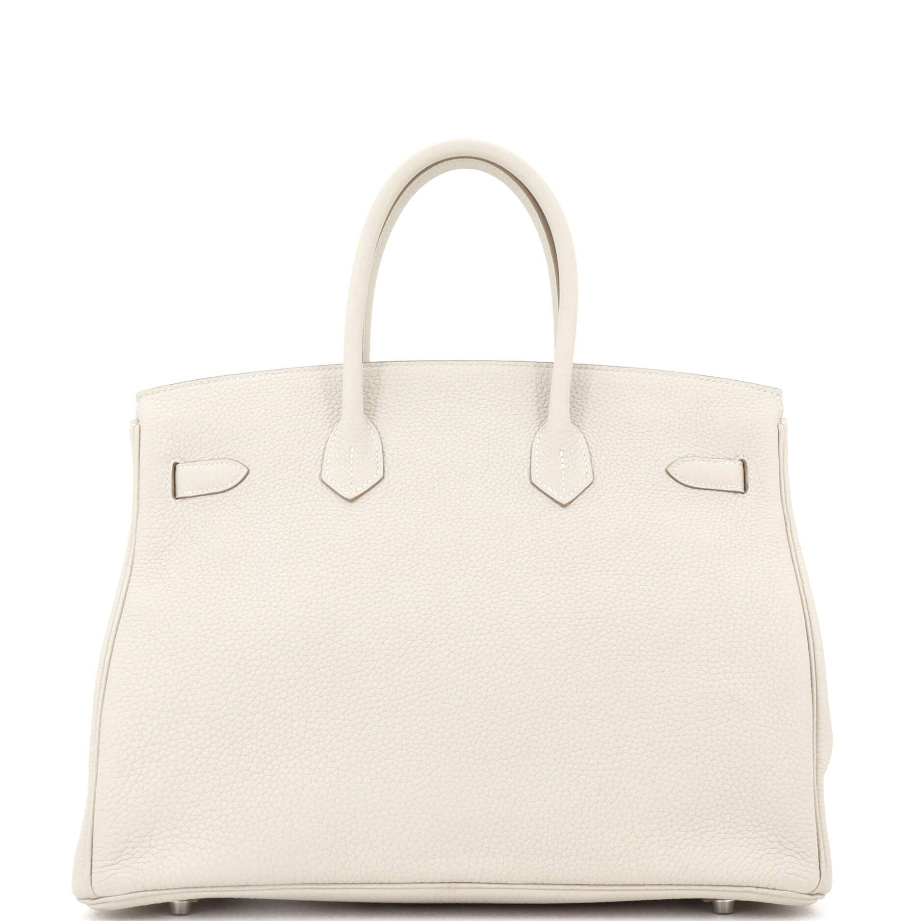 Pre-Owned Hermes Birkin Handbag Light Togo with Palladium Hardware 35, Alternate, color, 