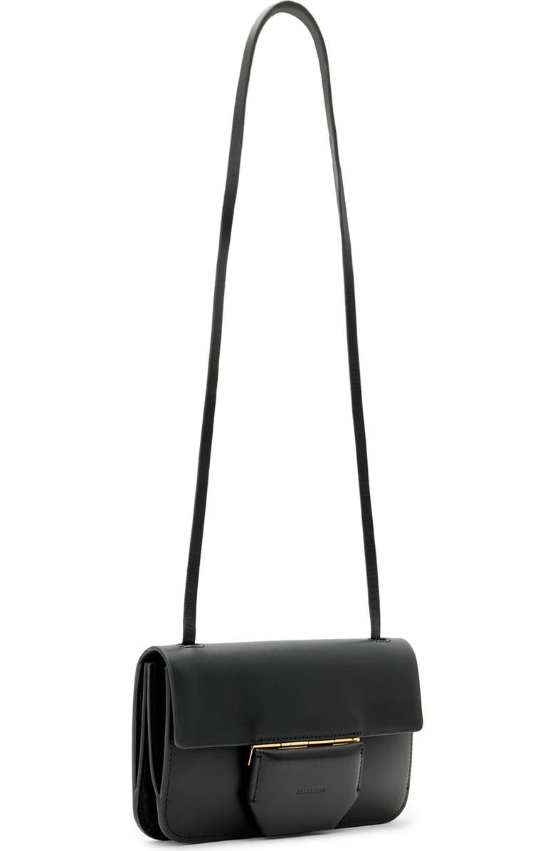 AllSaints Ann Leather Crossbody Bag, Alternate, color,