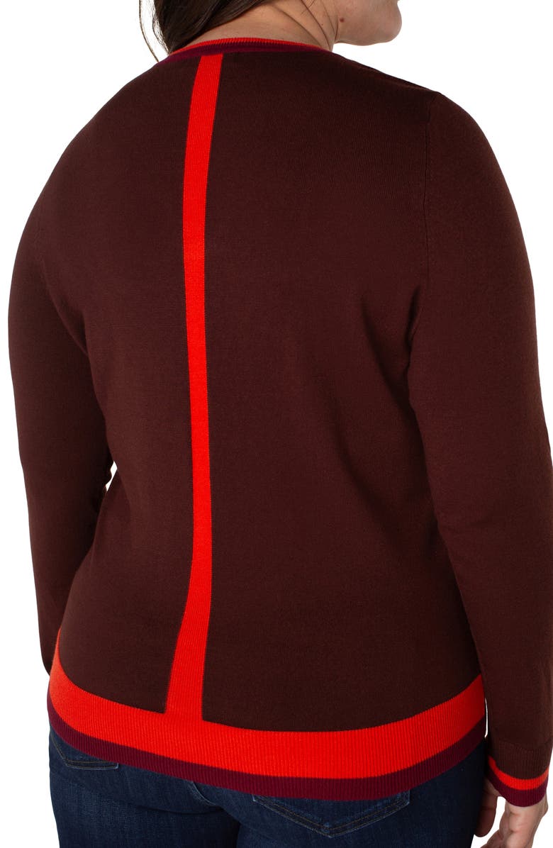 Liverpool Los Angeles Colorblock Sweater, Alternate, color,